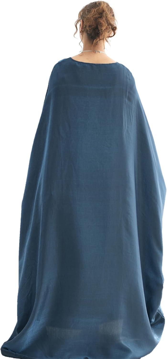 Dubai Bat Sleeve Dress Shiny Robe for Women Muslim 1pc Abaya Eid Prayer Clothes Soft Dubai Travel Party Dress Maxi Abaya - Image 6