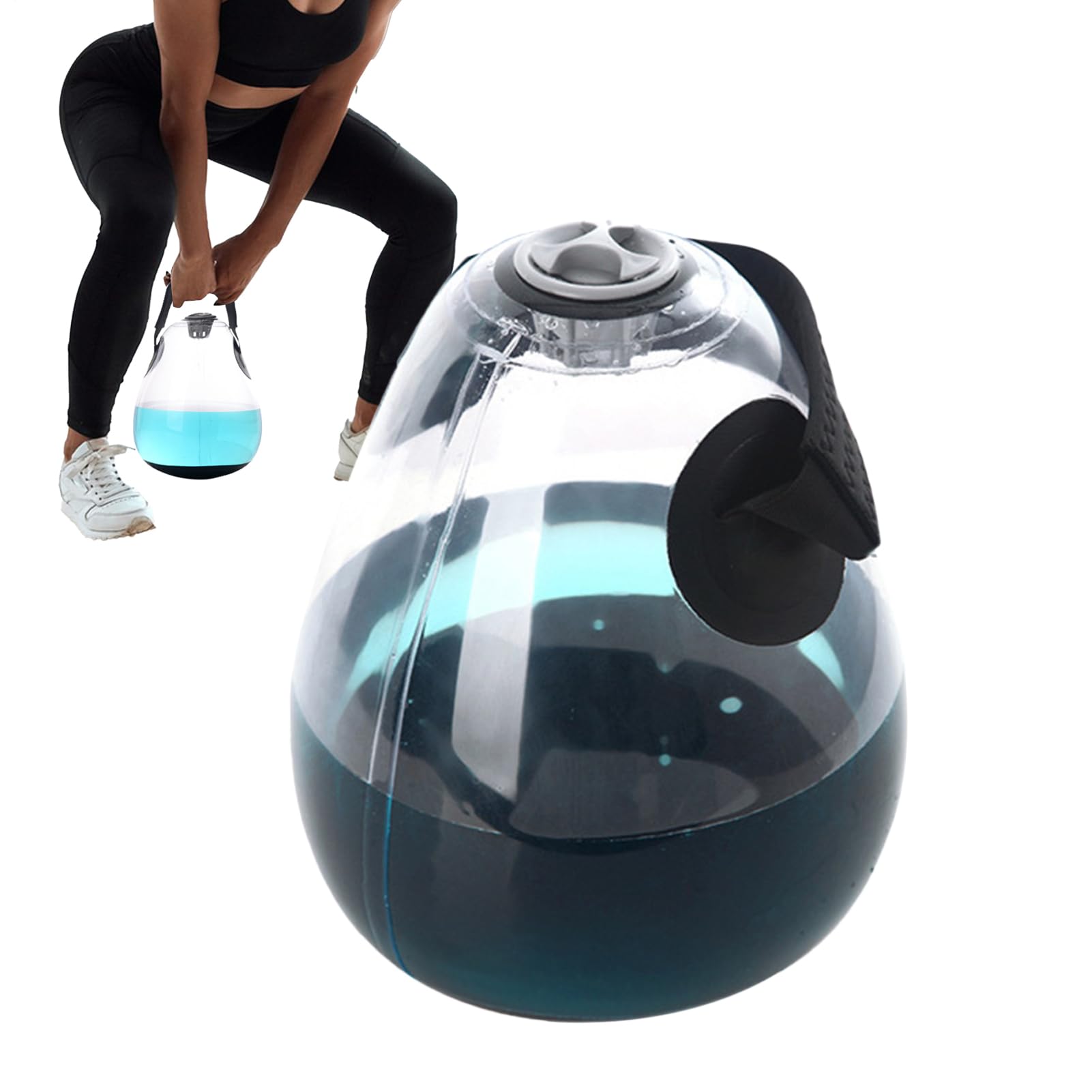 Worek na wodę fitness – regulowany czajnik do nawodnienia, narzędzie treningowe o zmiennej wadze, elastyczne narzędzia, sprzęt z systemem łatwego napełniania, wszechstronny sprzęt do ćwiczeń