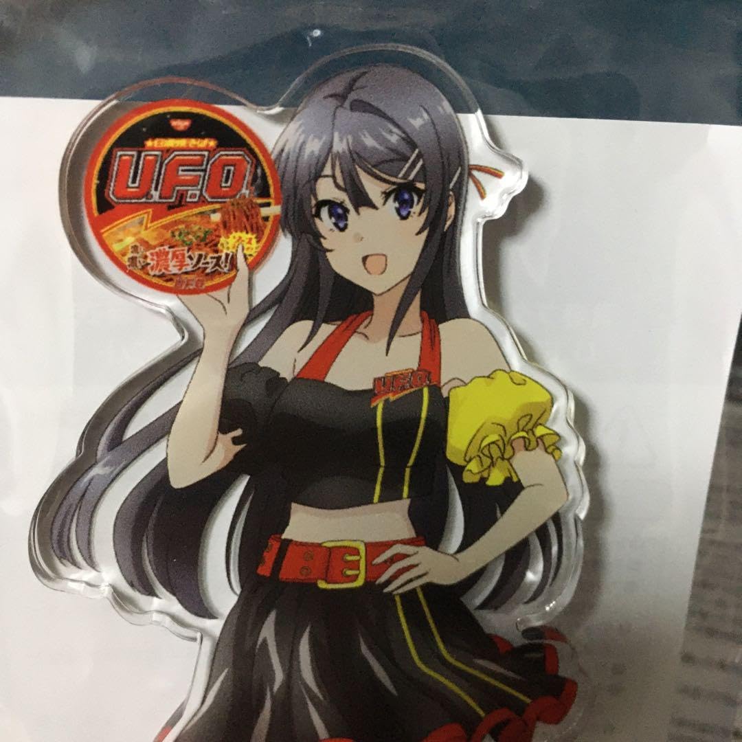 Amazon.co.jp: 青ブタ 桜島麻衣 UFOコラボ アクスタ2種セット : おもちゃ