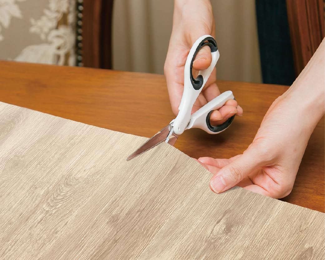 Meiwa Gravure REN-16 REN-16 Floor, Peel and Stick DIY Linove Sheet, Wood Grain, Natural Wood, 17.7 x 70.9 inches (45 x 180 cm), Made in Japan