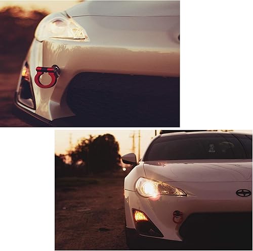 Miniatura 7 de Kit de gancho de remolque para parachoques delantero y trasero para Subaru WRX y STI, Impreza, Scion FR-S