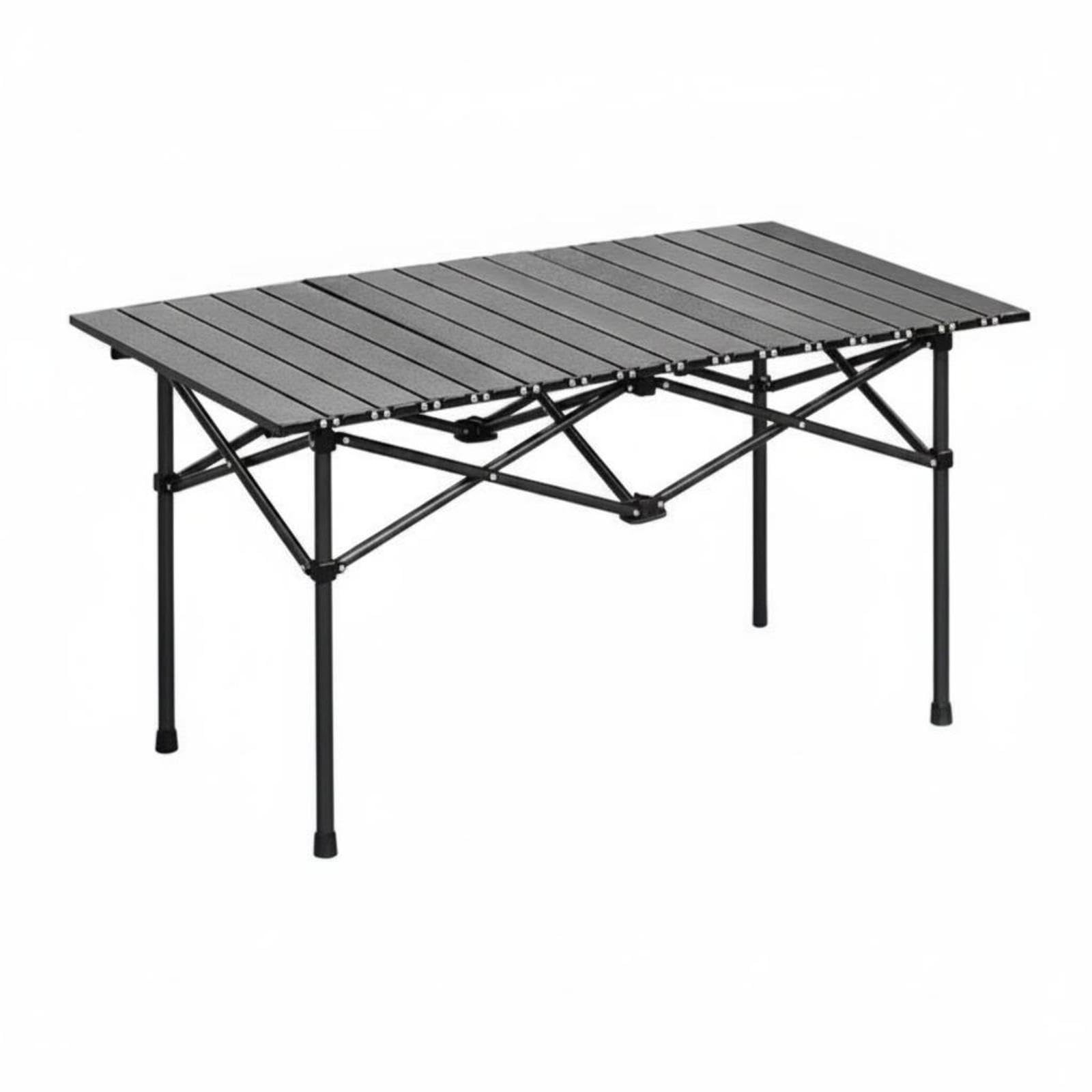 egg roll table foldable roll-up aluminum table | foldable roll-up aluminum table | comfortable | aluminum alloy build | great for camping | built to last.