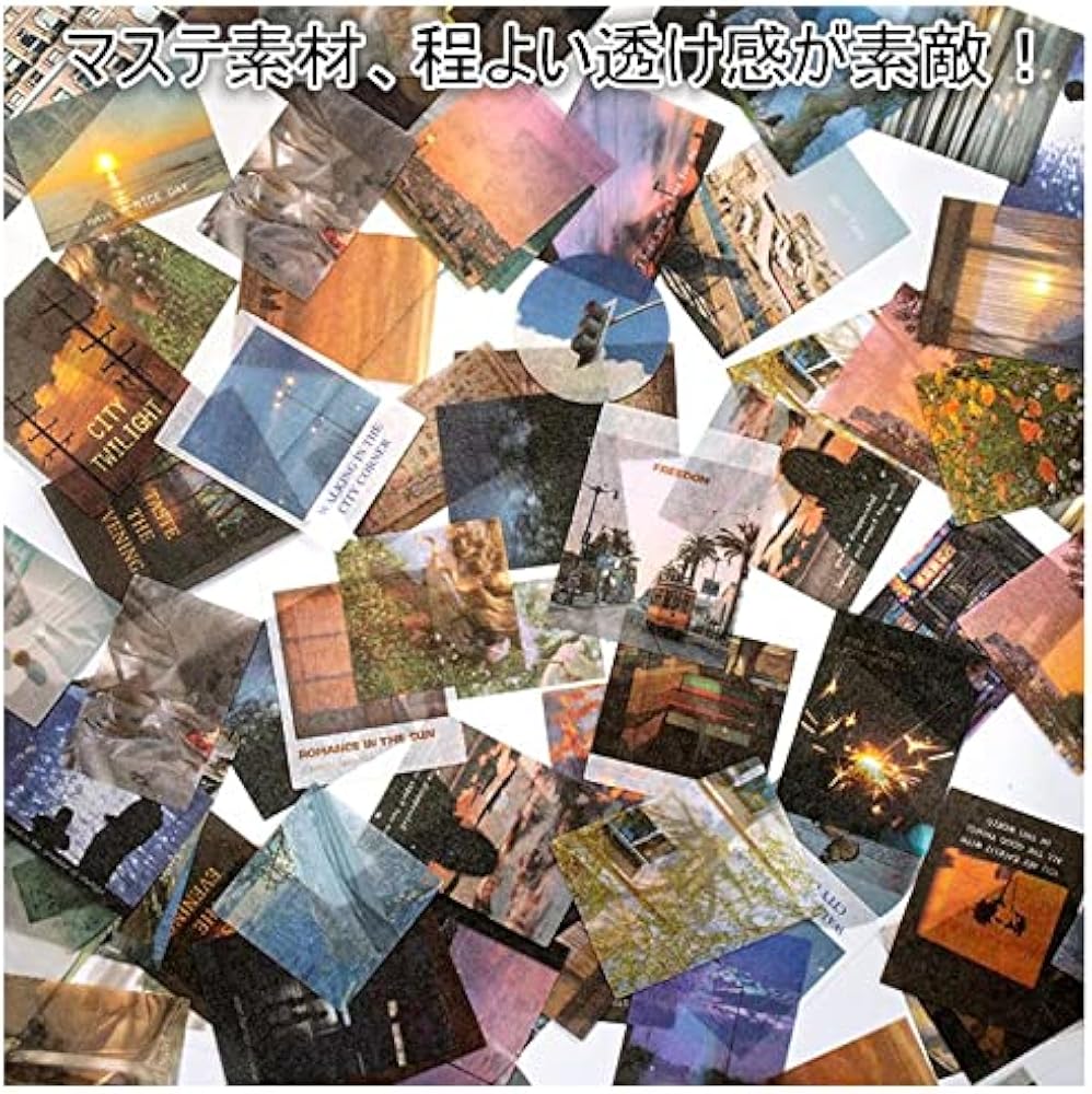 Amazon.co.jp: 100枚 海外ステッカー インスタ風 シール マステシール