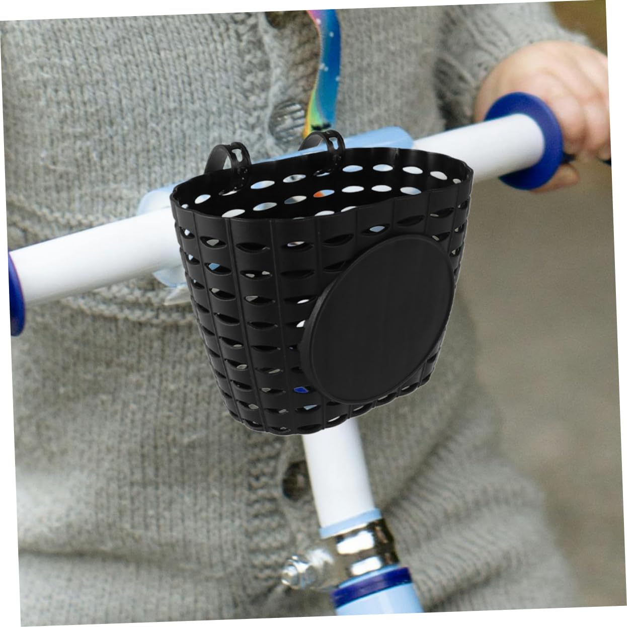 UPKOCH Canasta Desmontable para Bicicleta Almacenamiento y Duradero con Negro Accesorio para Bicicletas