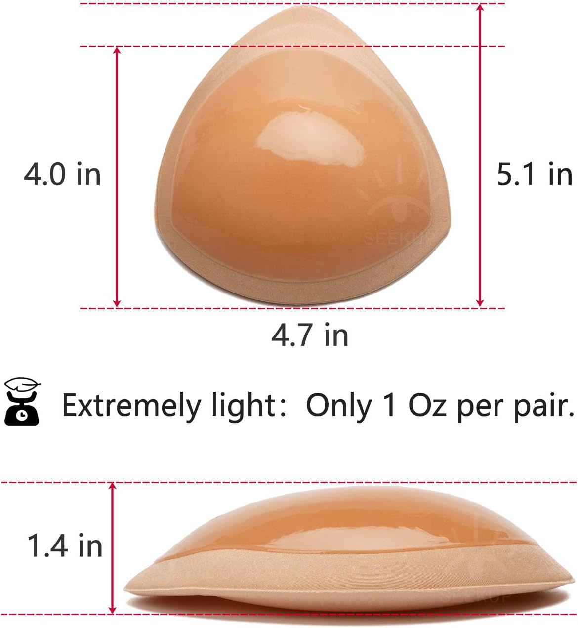 Adhesive Bra Pad Insert, Lightweight Soft Invisible Sticky Bra Insert Bikini Padding Breast Enhancement Washable - Image 8