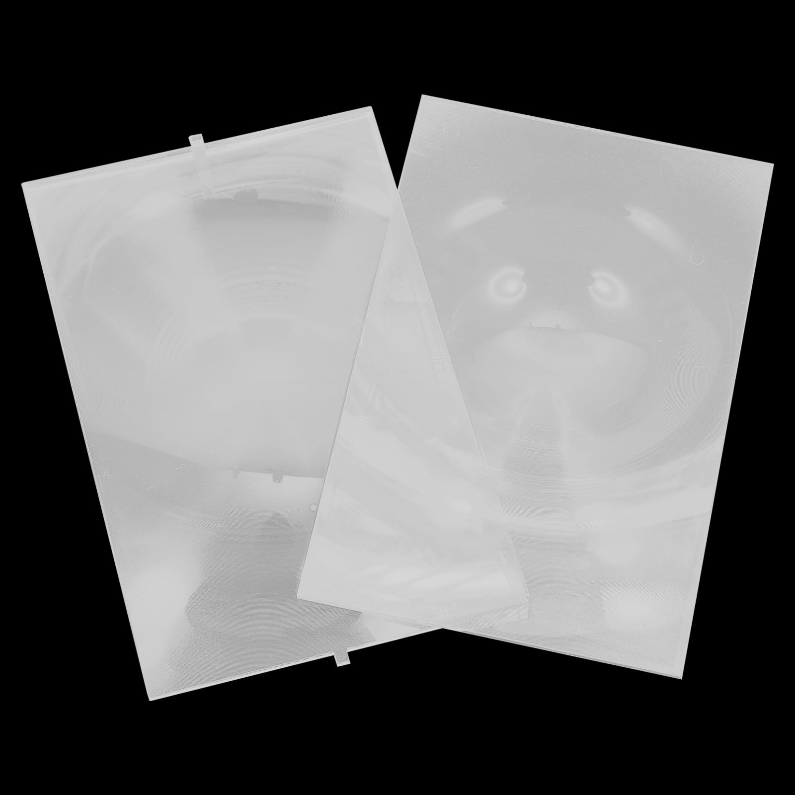 CLISPEED 2pcs Fresnel Lens Magnifier: Acrylic Lens Screen Full Page Magnifier for Seniors Reading Computer Monitors Solar Heating Magnifiying Fire Starter Physics Classroom