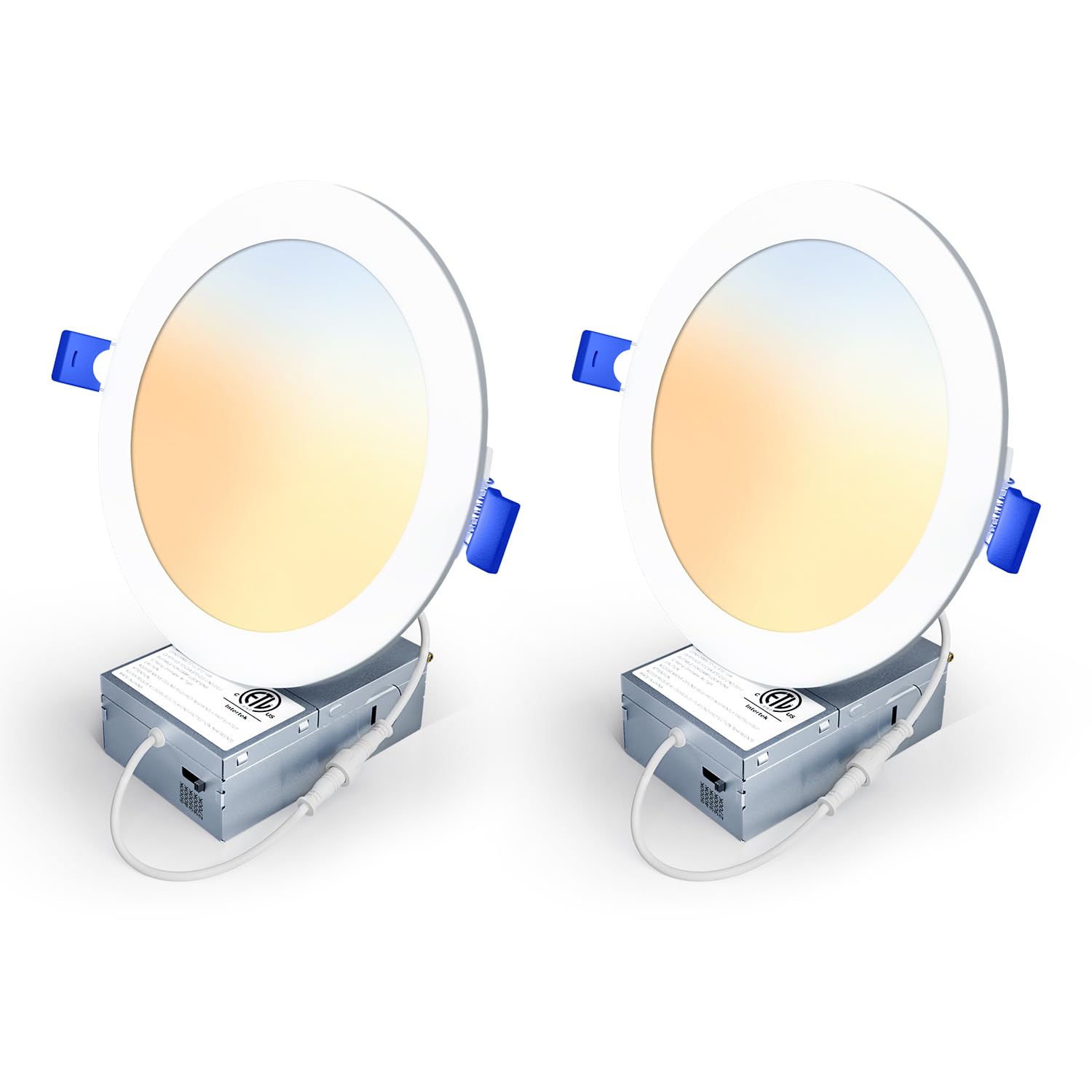 Veriligt 2 Pack 6 Inch 5CCT LED Recessed Light - recessed lighting | Mubboo