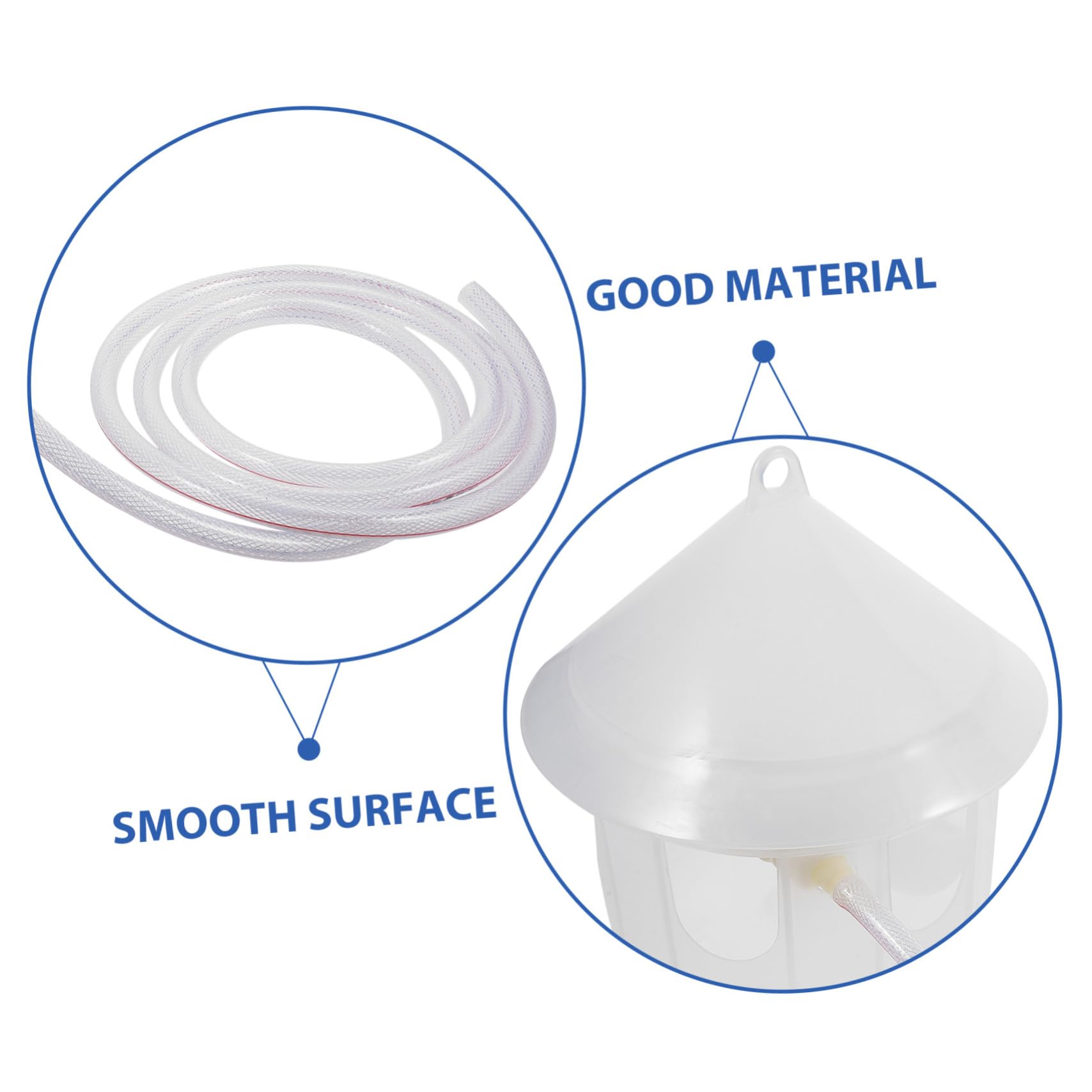 BESPORTBLE Distributore Acqua per Piccioni in Plastica, Facile da Pulire e Fissabile alle Gabbie per Uccelli, per Alimentazione Automatica di Pollame e Volatili