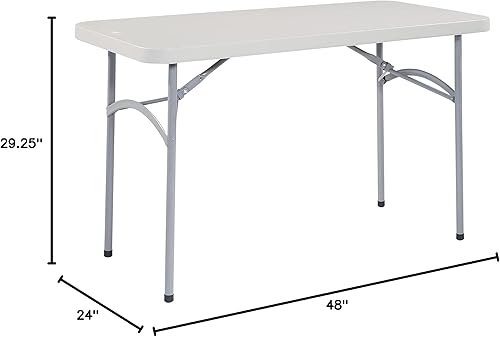 Miniatura 11 de Mesa cuadrada de resina multiuso Office Star Work Smart 36 x 36 x 29 pulgadas, MetalPlásticoResina, Negro