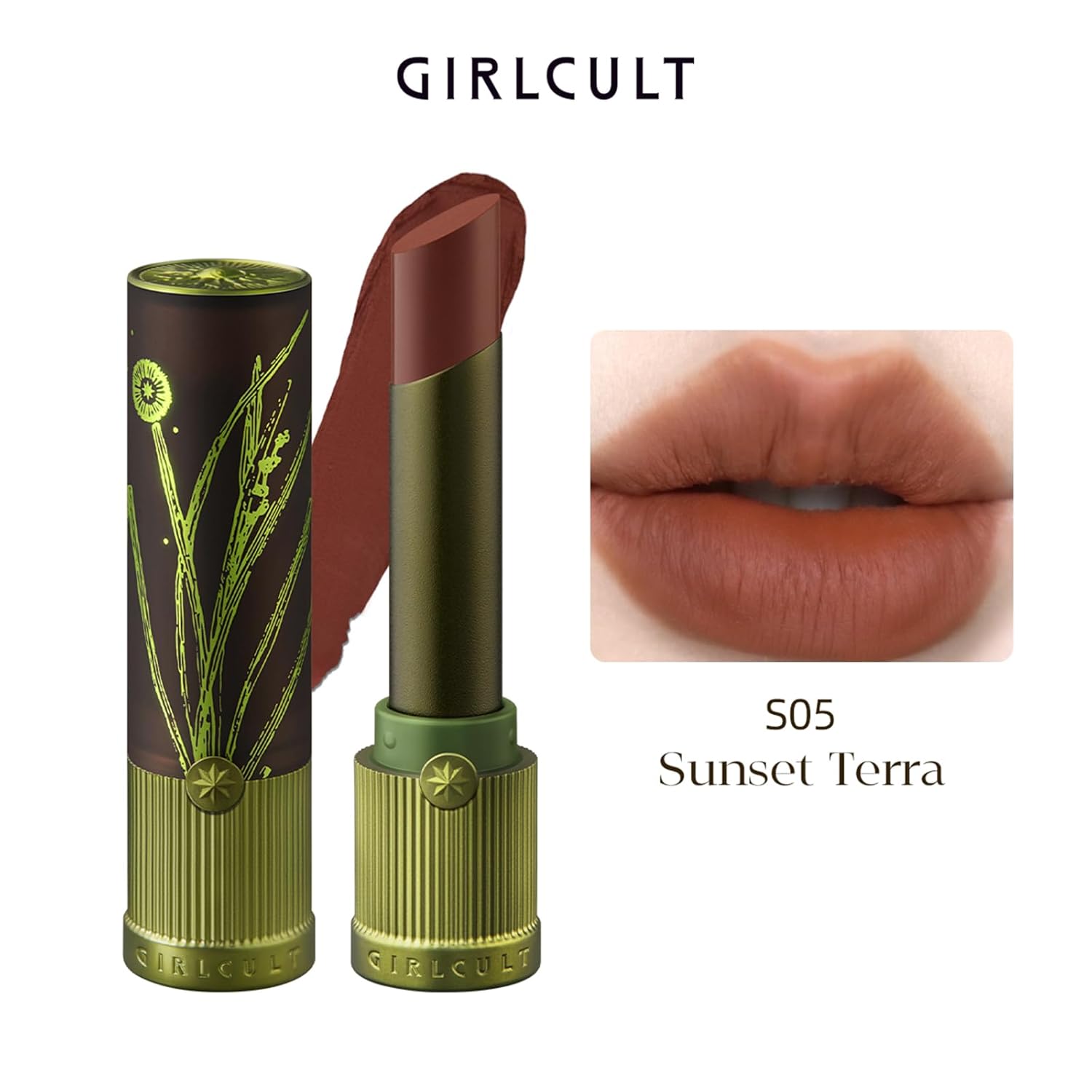 GIRLCULT Matte Lipstick – Long Lasting Velvet Finish, Smudge Proof & Lightweight Lipstick for Women, Transfer Proof One-Swipe Color, Gift for Her (S05) - Image 5