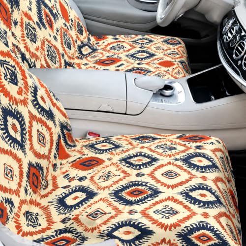 Image of Hahafelt 2 Pack Car Seat Towel Cover with Storage Bag, Aztec Artisans | 63 x 32 in Car Towel Seat Cover Non Slip Waterproof, Gym Workout Swimming Running, Machine Washable Sweat Absorbent Protector
