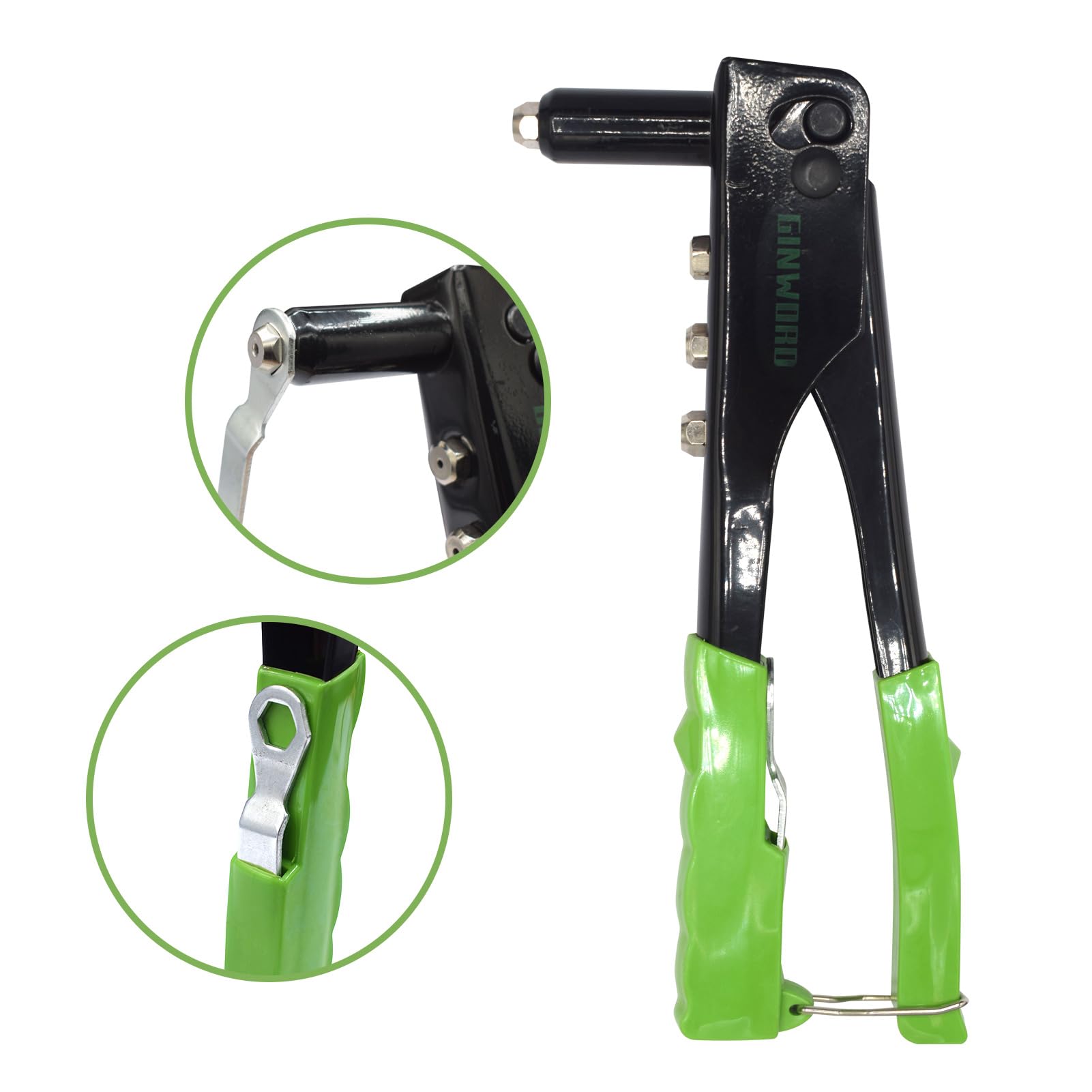 Snapklik.com : GINWORD Rivet Gun, Pop Rivet Gun,Rivet Gun Kit, 200Pcs ...