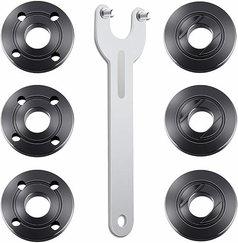 7 piezas de amoladora angular Kit de llave de amoladora angular 58-11 Brida de metal para compatible con Dewalt Milwaukee Makita193465-4 Metabo