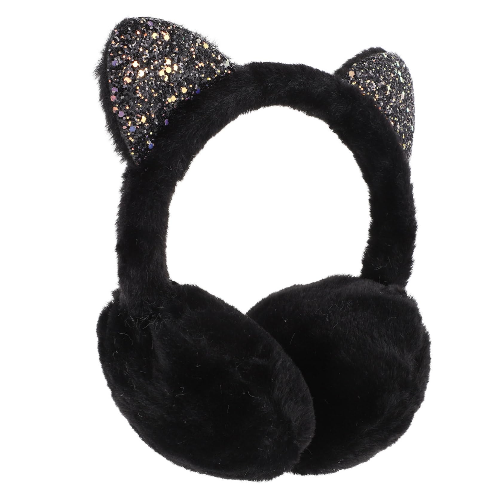 NOLITOY Winter Cat Ear Warmers Plush Ear Protection Foldable Warm Ear Covers for Outdoor Activities Soft Skin Friendly Design for Ice Skating Skiing and More