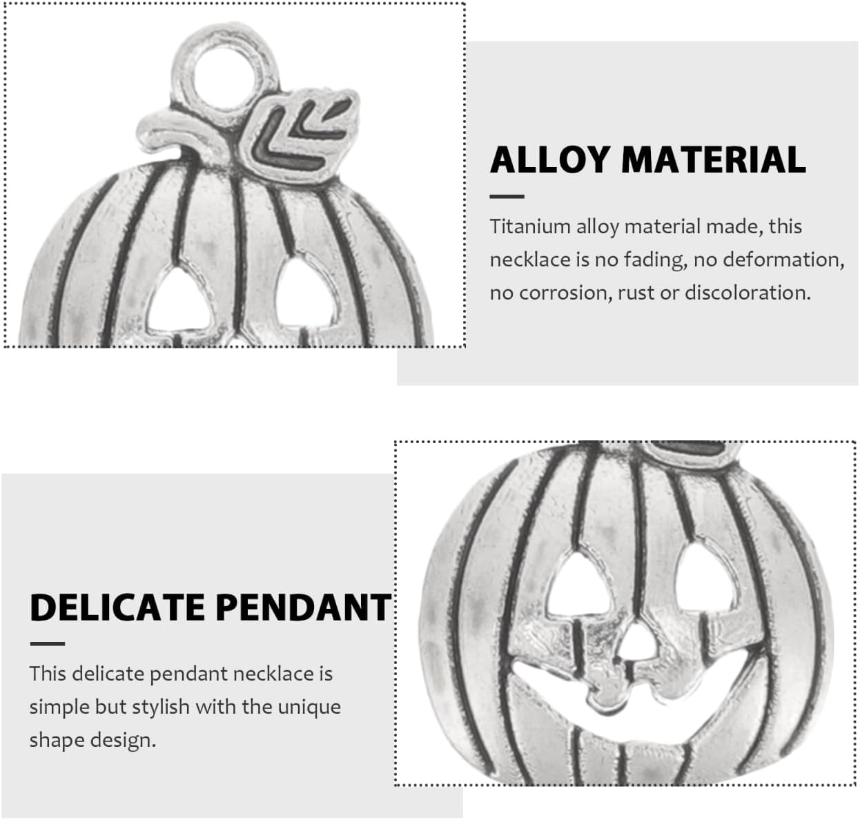 HEALLILY 100Pcs Pumpkin Charms for Jewelry Making Bulk Metal Pendant Ornaments Halloween Diy Beads for Bracelet Necklace Earring Crafts - Image 8