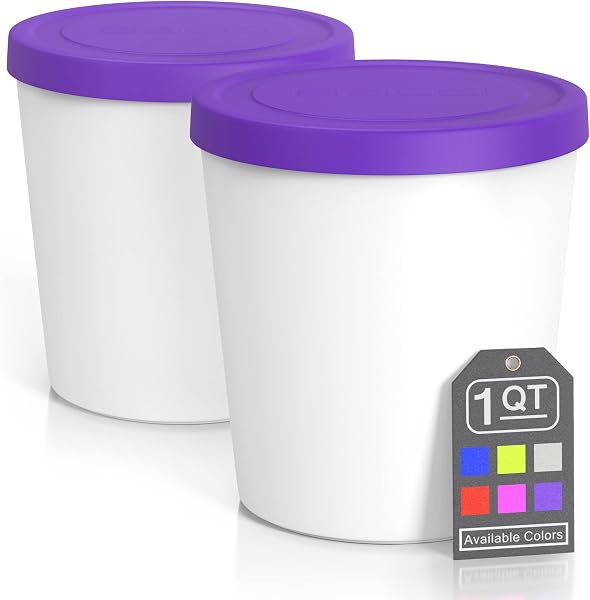 BALCI Premium Ice Cream Containers 1 Quart Pack