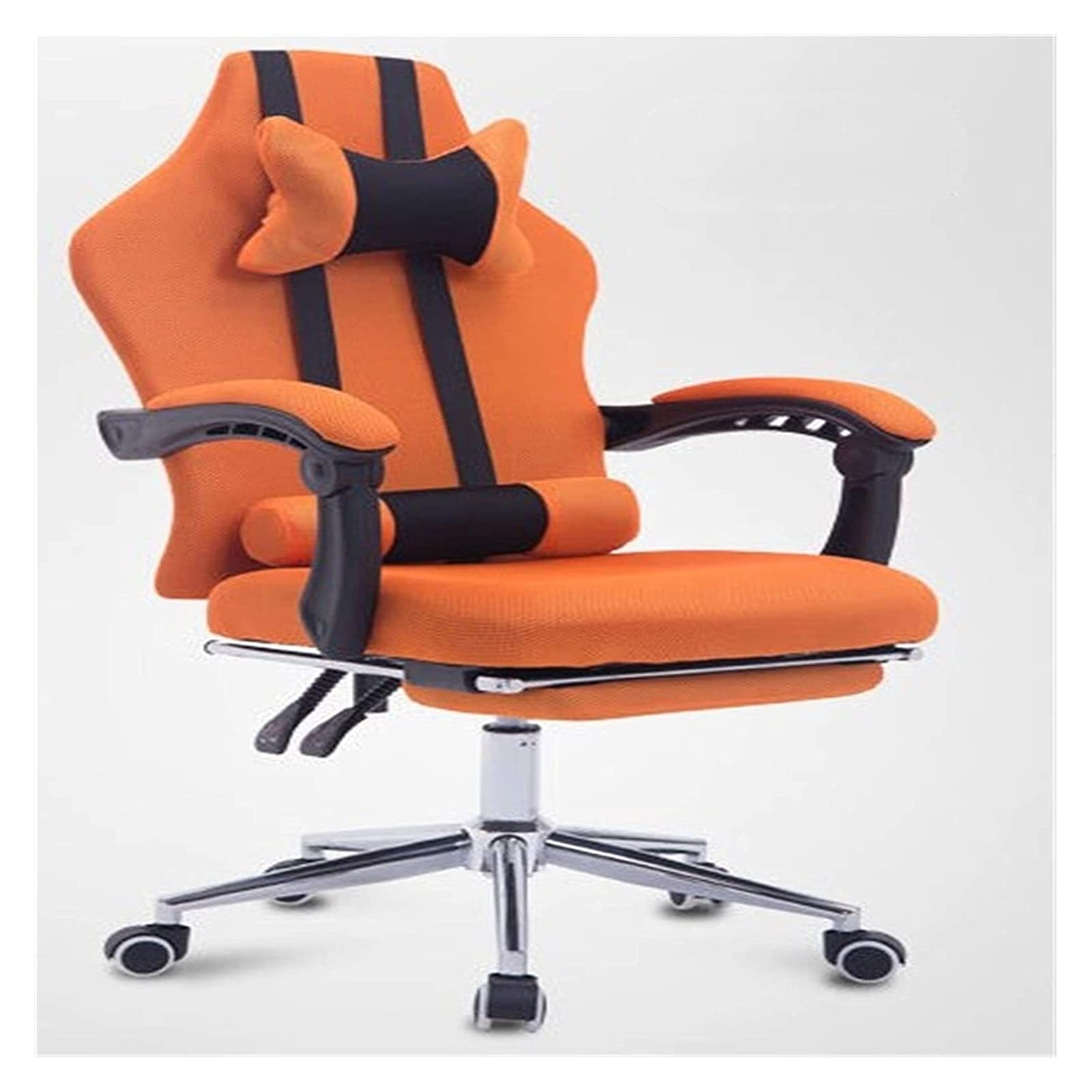 NZPOST Office Chair Office Chair Ergonomic Recliner Gaming Chair Computer Chair Home Swivel Chair Mesh Seat Office Desk Chair Chair (Orange)