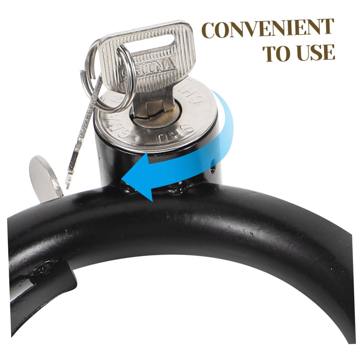 Lucchetto Antifurto per Bicicletta e Moto, 3 Set, Acciaio Inossidabile, Resistente All'usura, per Mountain Bike e Bici Elettrica