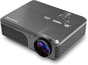 EUG Video Projector Full HD 1080p Support,1500 Lumen LCD TFT Home Cinema Theater Projector Red/Blue 3D Multimedia HDMI USB AV VGA 1280x800 Native Resolution