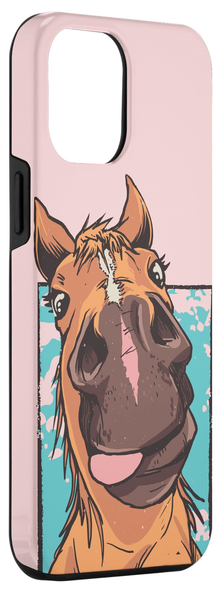 Amazon.co.jp: iPhone 14 Pro Max 見下ろす面白い馬 スマホケース