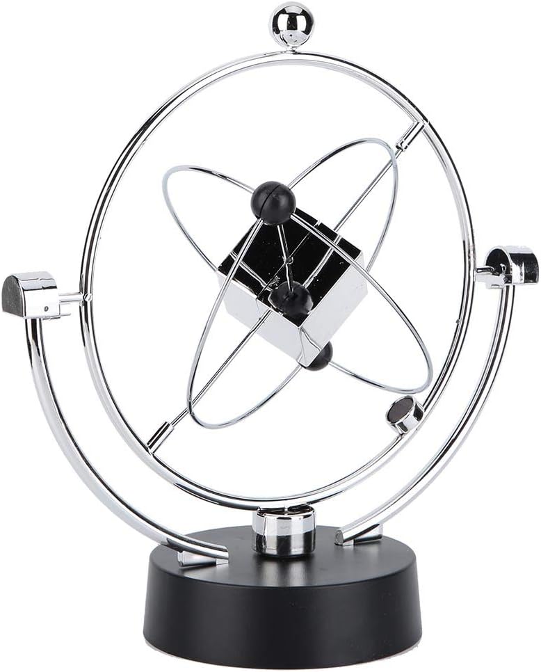 Newton's Cradle, Magnetic Swing Orbital Craft, Cube Celestial Magnetic Swing Orbital Craft, Physics Science Office Desk Decoration Boy Girls