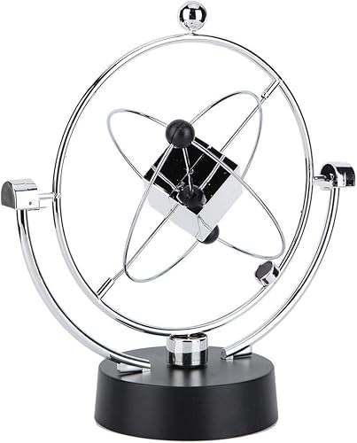 Miniatura 7 de Pilipane Kinetic Orbital Craft, columpio magnético cinético orbital artesanal electrónico Swing Ball Desk Newton Pendulum Office Home Adornos
