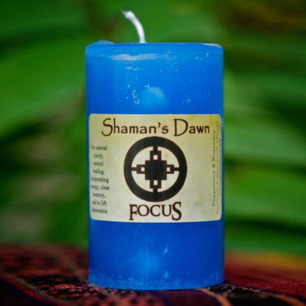 Shaman's Dawn Focus Candle Wicca, Pagan, Aromatherapy Sold by Sacred Tiger