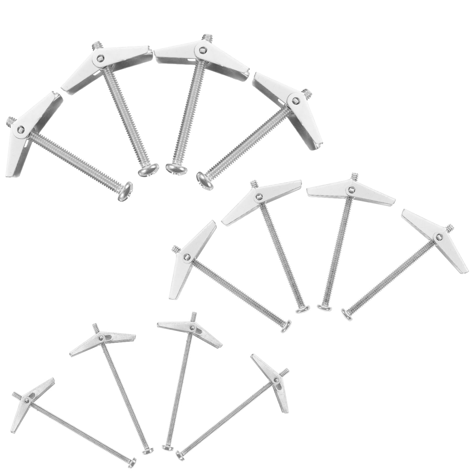 CIYODO High Strength Metal Threaded Inserts 18pcs Expansion Screws Tool Decorative Bolts for Safety