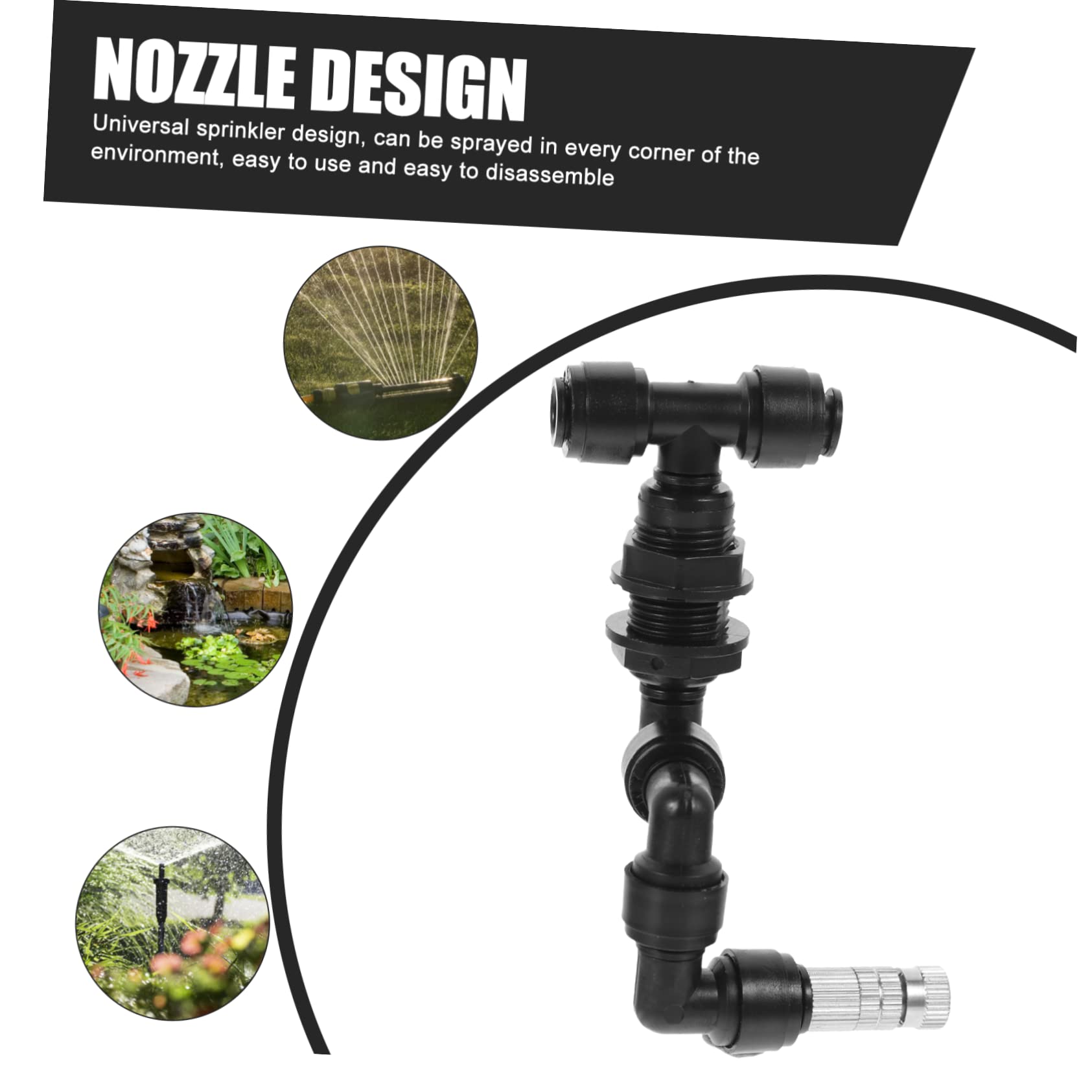 Sosoport 5pezzi Ugello Nebulizzatore Per Irrigazione Serbatoio Reptili Spruzzatore Misting Per Piante e Muschi Facile Installazione e Alta Durabilità Accessorio Per Terrari e