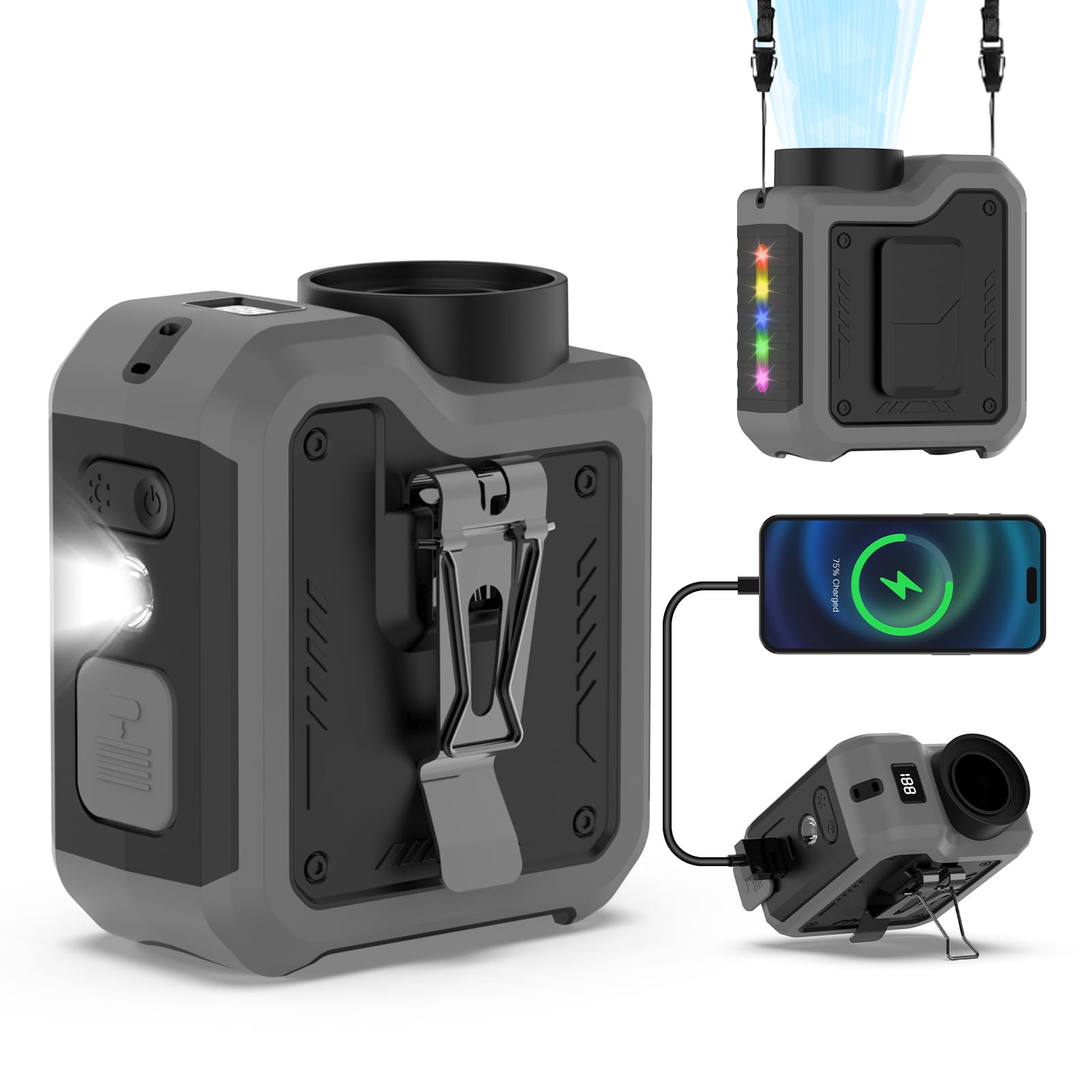 ventola portatile 7 in 1 raffreddamento potente vento libero
