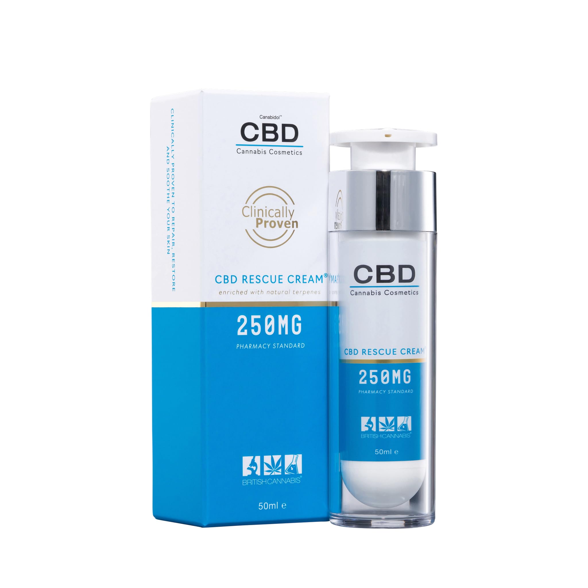 Canabidol - Clinically Proven CBD Rescue Cream, 250 mg CBD, 50 ml