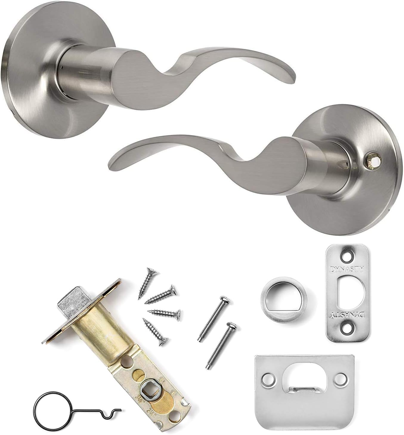 Rеvіеw Dіѕсоunt Dynasty Hardware MON-82-US15 Monterey Lever Passage Set, Satin Nickel, Contractor Pack (5 Pack)