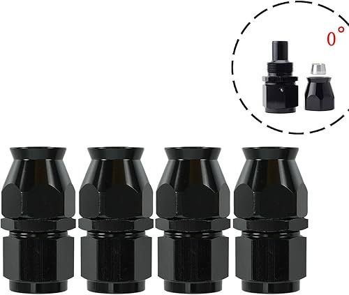 Vista 6 de 8AN - Kit de manguera de tubería de combustible PTFE de 20 pies, manguera de combustible trenzada de nailon de acero inoxidable E85 de 20 pies