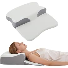 ROYALAY Cervical Neck Pillow for Neck and Shoulder Pain Relief, Ergonomic Memory Foam Core with Cooling Cover, Neck Pillow for Sleeping, Support for Back Sleepers Includes 2 Machine Washable Covers