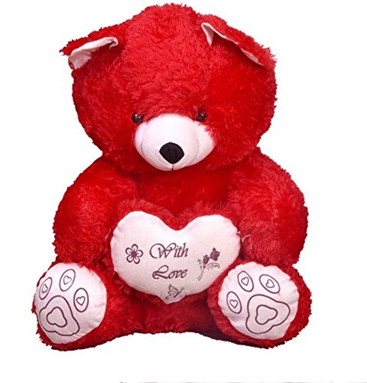 YUXI Soft Toys Lovable/Huggable Teddy Bear for Girlfriend/Fiancee/Birthday Gift/Boy/Girl (Red, Small)