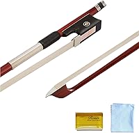 Vista 1 de Arco de violín de excelente tono de grado de rendimiento, 4/4, tamaño completo, ocho esquinas con colofonia libre y paños de microfibra limpios