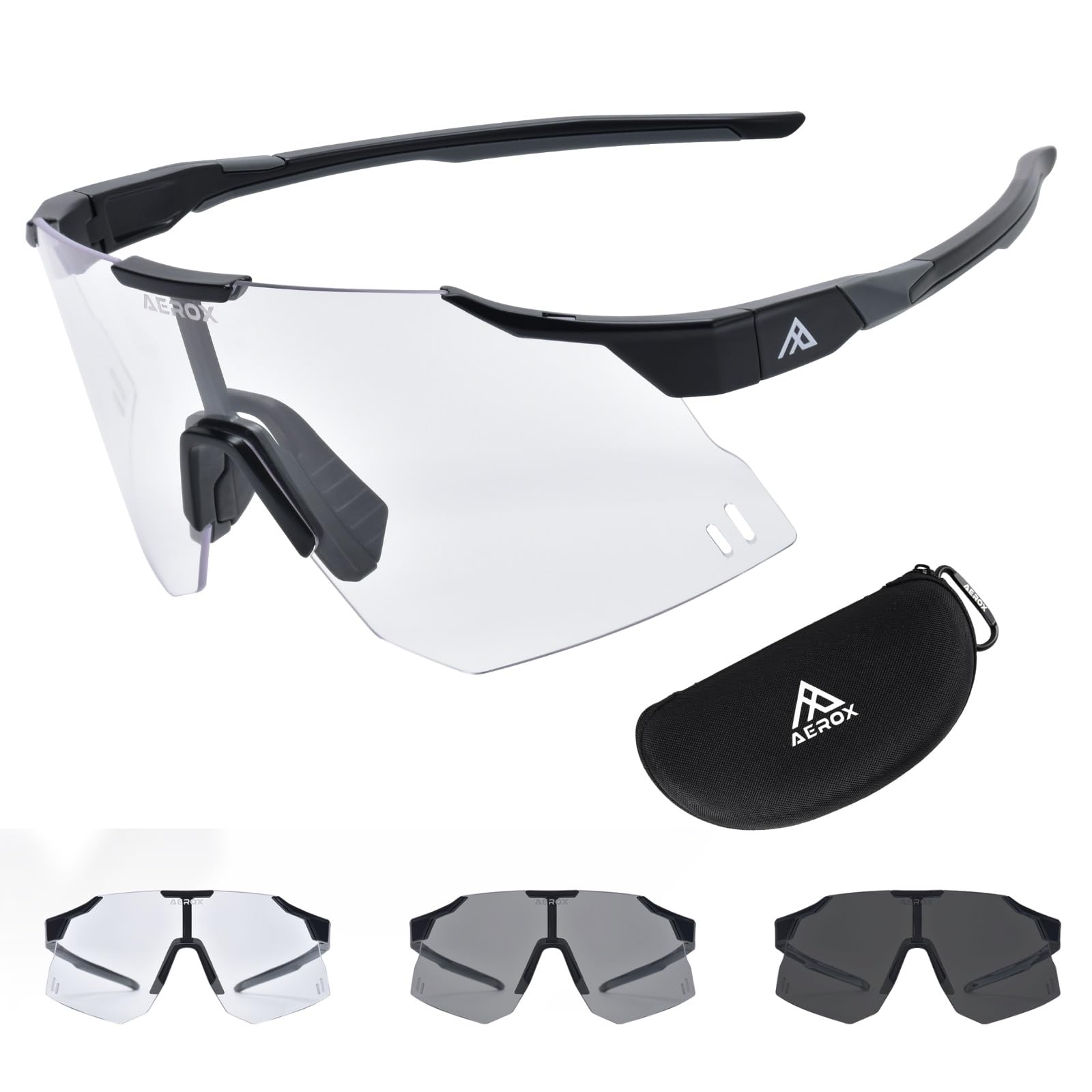 AEROX Running Sunglasses and Sports Glasses for Men and Women - Shades for Cycling and Baseball