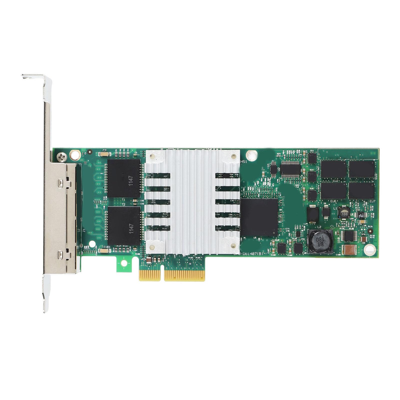 Scheda di Rete Gigabit, Adattatore Ethernet PCIE X4 a 4 Porte per connettività Server Ad Alta velocità, Supporta 10/100/1000 Mbps, Ideale per Sistemi