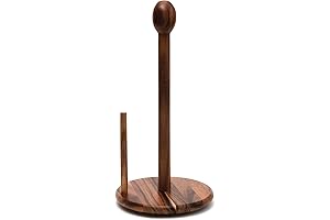 Lipper International Acacia Wood Standing Paper Towel Holder, 7-1/8" x 14-1/4": An...