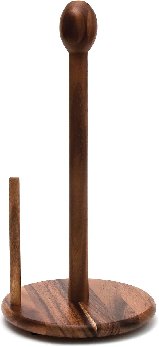 Lipper International 1138 Acacia Wood Standing Paper Towel Holder, 7-1/8" x 14-1/4"