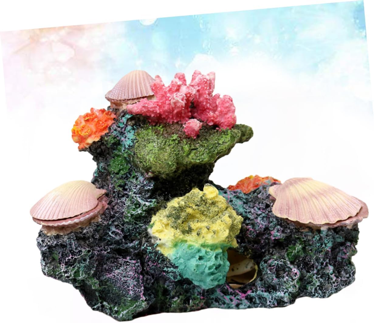 Resin Aquarium Decor Vibrant Artificial Coral for Fish Tank No Fertilizer Needed Fish Safe Easy to Clean