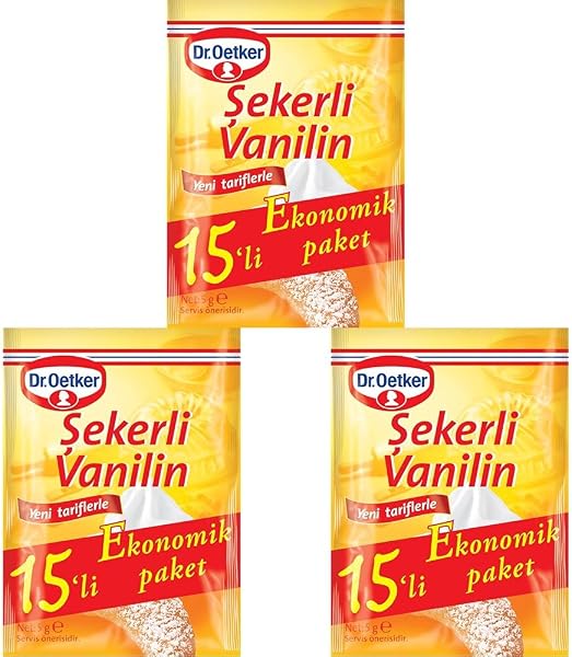 Dr. Oetker Şekerli Vanilin 15'li (1 x 15 Adet) 3lü paket