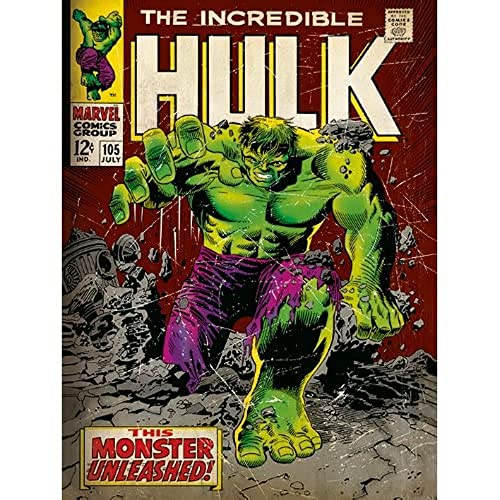 Marvel Comics WDC90354 Toile Imprimée, Multicolore, 60 x 80 cm