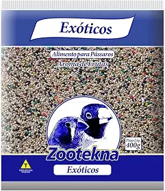 Mistura de Sementes Pássaro Exôtico Zootekna 500g