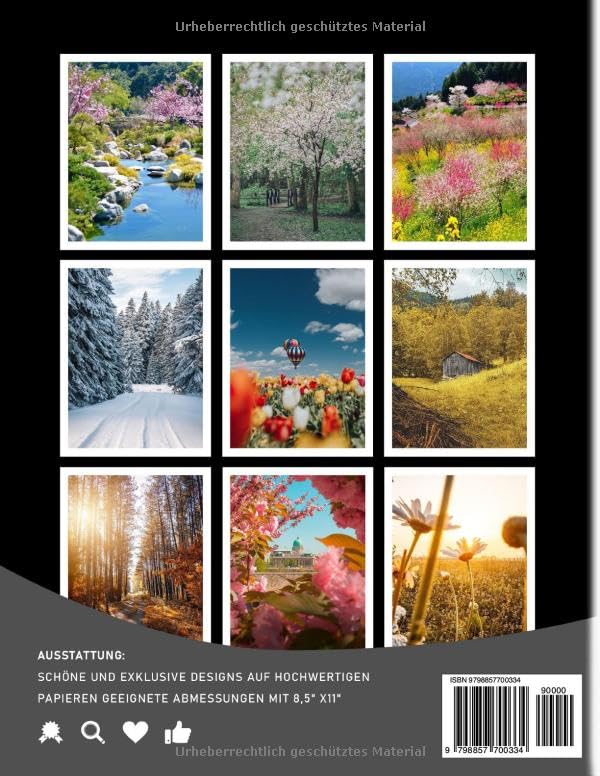 Miniatura 2 de VIER JAHRESZEITEN Fotobuch Wetter in Seasonal von Fotografie für Liebhaber Dekor als Geschenke Mit über 40 Seiten hochwertigen Bildern zur