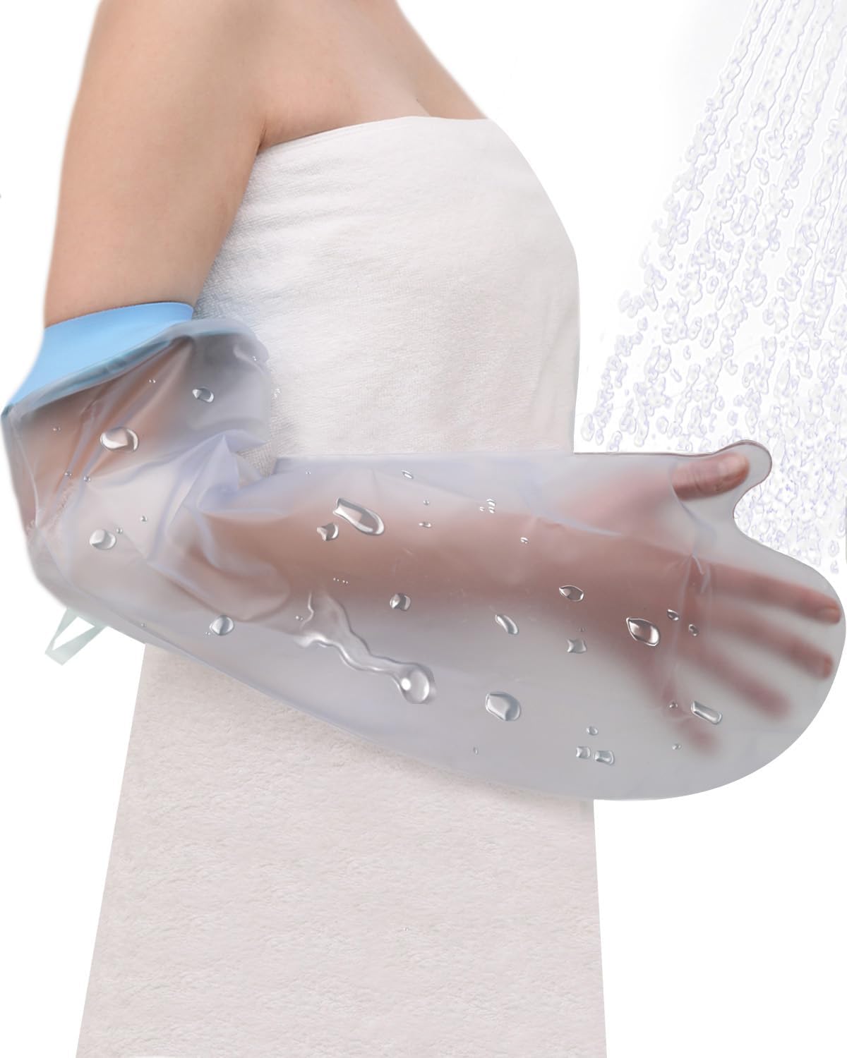 CureSquad Waterproof Cast Cover Arm, Plaster Protective Cover for Shower，Cast Waterproof, Soft Comfortable Arm Cast Cover for Swimming, Reusable Cast Protectors
