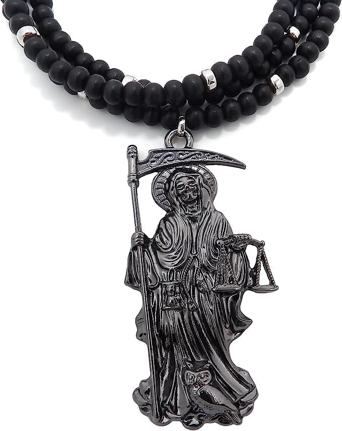 Miniatura 2 de CAJA DE COLGANTE CUBANA CUBANA CUBANA PARA HOMBRE SANTA MUERTE NUESTRA SEÑORA DE LA SANTA MUERTE