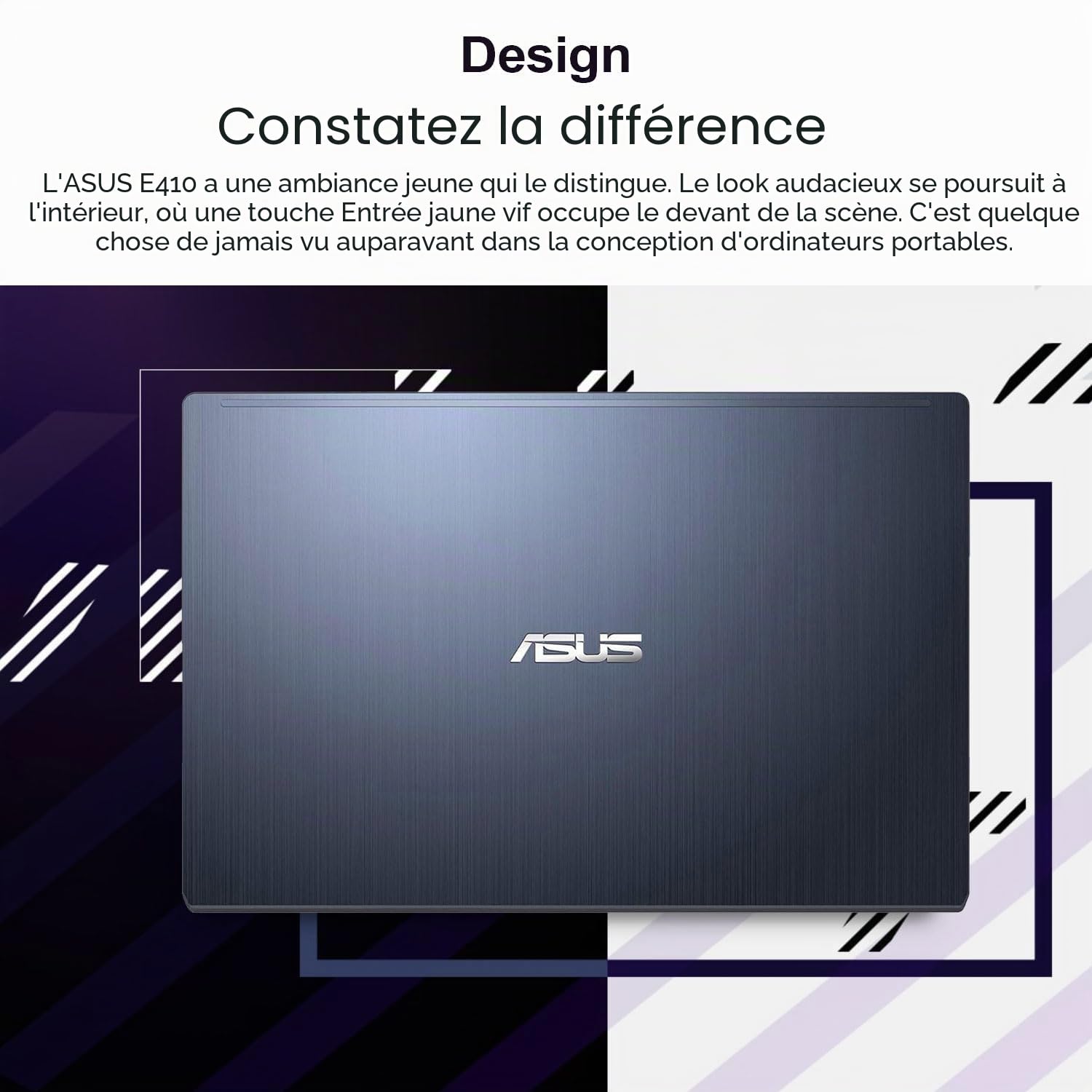 ASUS Ordinateur portable 14 ", écran FHD 14 ", Intel Celeron N4500, mémoire 4 Go, eMMC 64 Go, pavé tactile, webcam, HDMI, Wi-Fi, Windows 11 Home, bleu silencieux