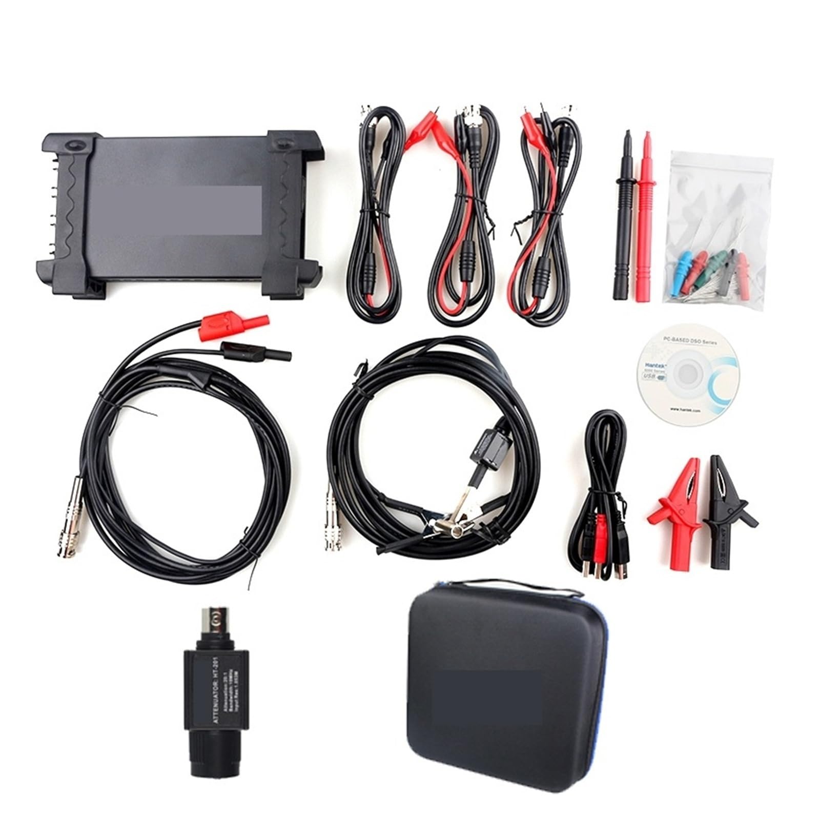 Oscyloskopy 6074BE 6074BC 6074BD HT201 cyfrowe oscyloskopy do przechowywania PC USB przenośne oscyloskopy 4CH naprawa samochodu (6074BE)
