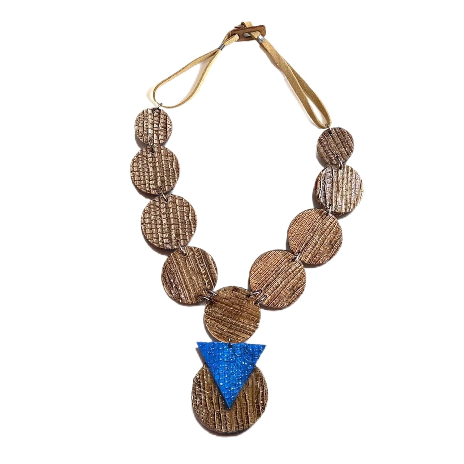 Colar Feminino Magia na Floresta – Feito à Mão de Fibra de Banana – VEGANO e Sustentável, Bijuteria Feminina Eco-Friendly